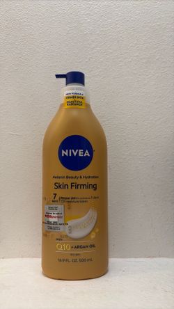 Nivea Melanin Beauty & Hydration Skin Firming 72h Moisture Lotion with Q10 + Argan Oil