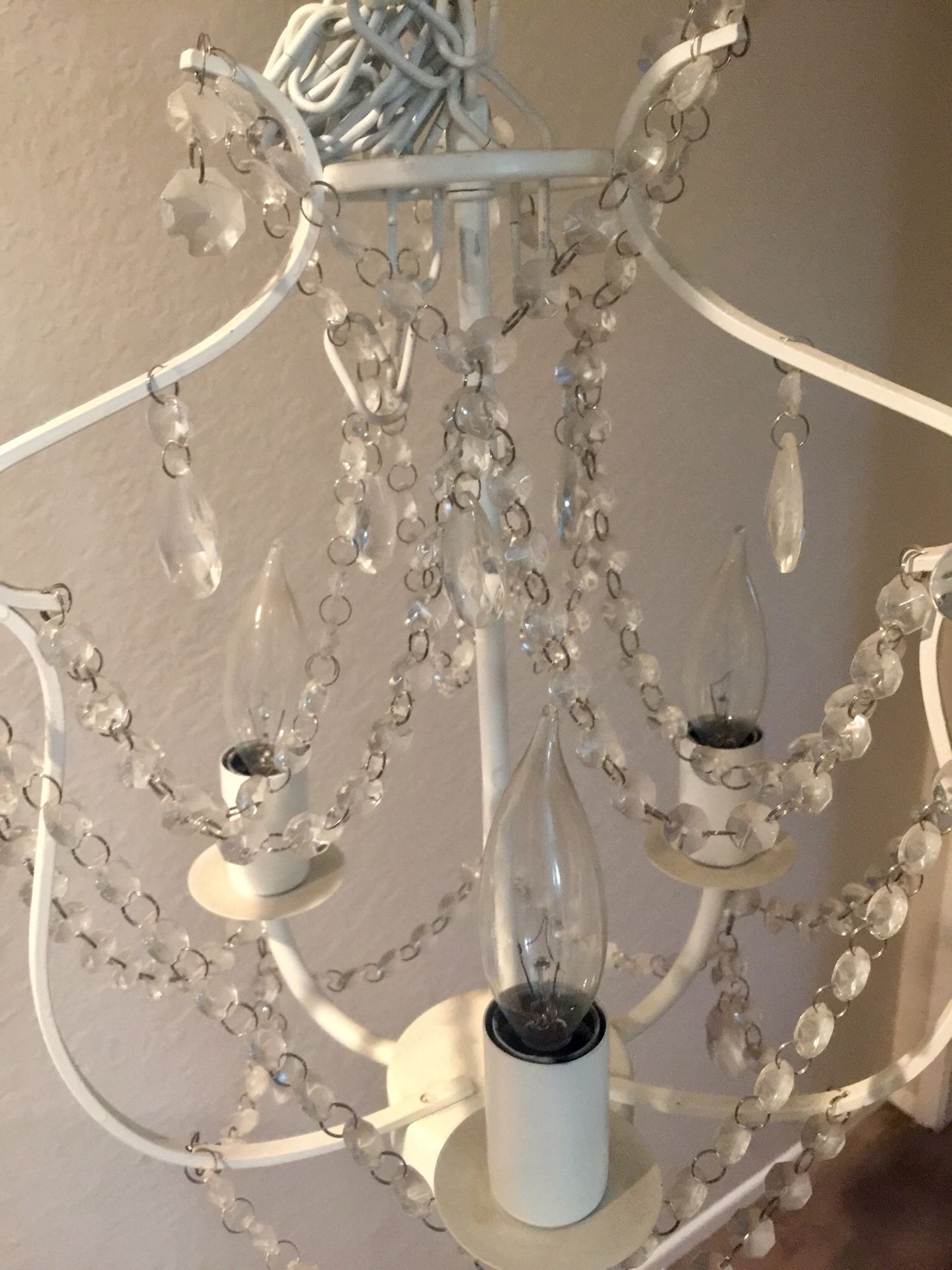 White small chandelier