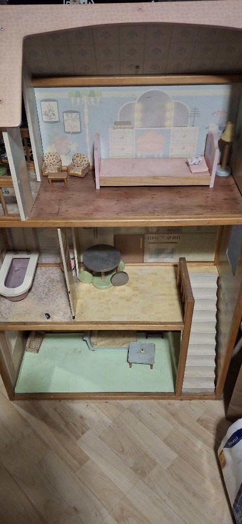 Large Wooden Dollhouse