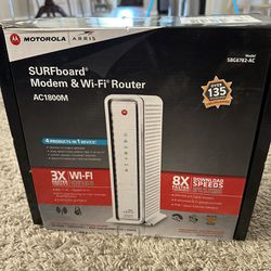 Motorola Modem & WiFi Router (All in One Tower)