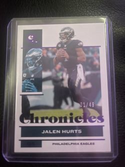 Jalen hurts Chronicles numbered 1 out of 49