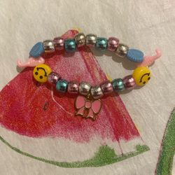 Seashell Smiley Face Bracelet 