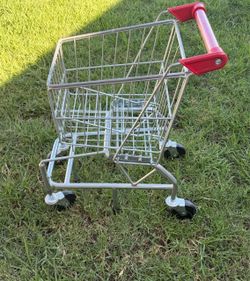 Kids Metal Grocery Shopping Cart