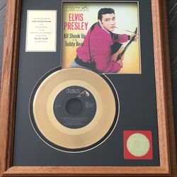 Elvis ‘teddy bear’ Matted &  Framed picture