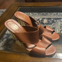 Tan leather Kate Spade New York heels 