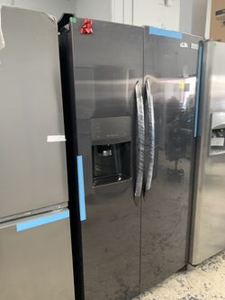 Frigidaire gallery side by side in dark stainless new