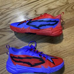 Puma x Scoot Zeros Rising Stars red & Purple Basketball Shoes men’s sz 14 no box