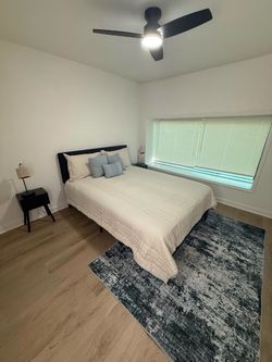 Queen Bed frame with mattress