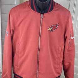 Nike NFL Arizona Cardinals Coaches Sideline Red Bomber Jacket - DZ6218-608 - Men’s Size Medium - New without Tags