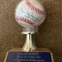 Duke Snider Autograph Baseball