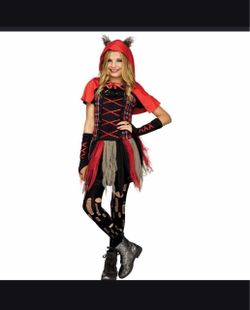 Edgy Red Hood Girls Costume