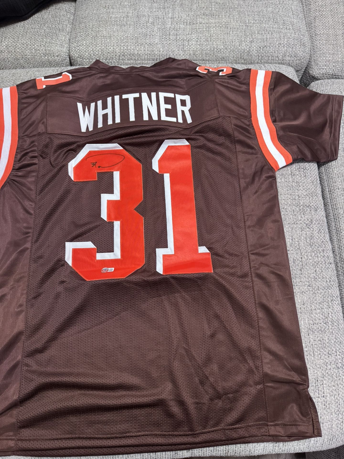 Donte Whitner Signed Autograph Custom Jersey - Beckett Coa - Cleveland Browns