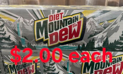 Diet Mt Dew!!! $2.00 a 12 pack