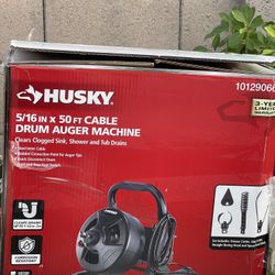 Husky 5/16 in. x 50 ft. Cable Drum Auger
