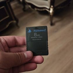 Sony OEM Genuine Playstation PS1, PS2 Black Memory Card