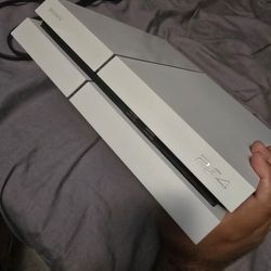 White PS4 with Controller, Cables, And HDMI