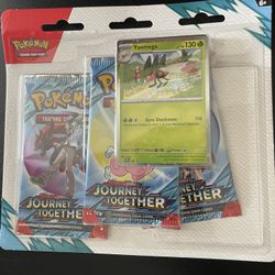 Pokemon Journey Together 3 Pack With Promo Card 