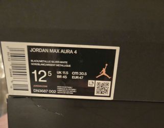 Jordan Max Aura 4 Sneakers Size 12.5