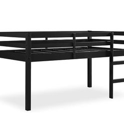 Brand New Black Wood Junior Loft Twin Bed

