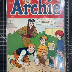 Archie #137 1963 Archie Marbles Bob White Cover VG/FN