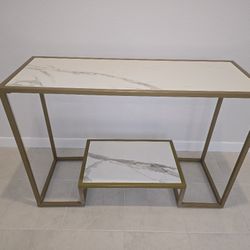 Console Table - Marble Look (Not Real Marble)