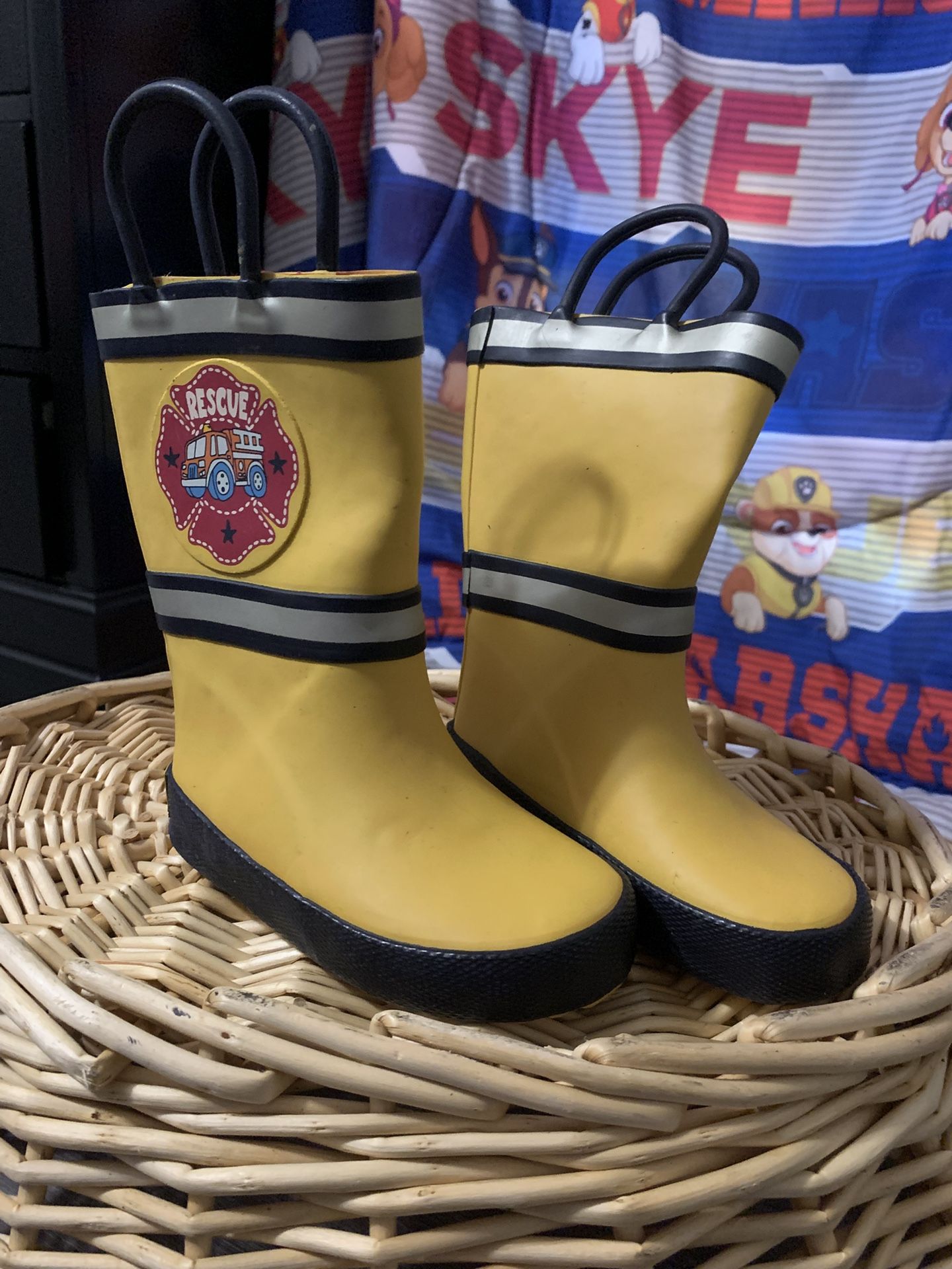 Yellow Rain boots Toddler Size 5c