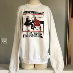 Vtg. New Orleans Jazz  Sweatshirt | XXL 
