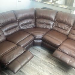 Couch Brown Leather
