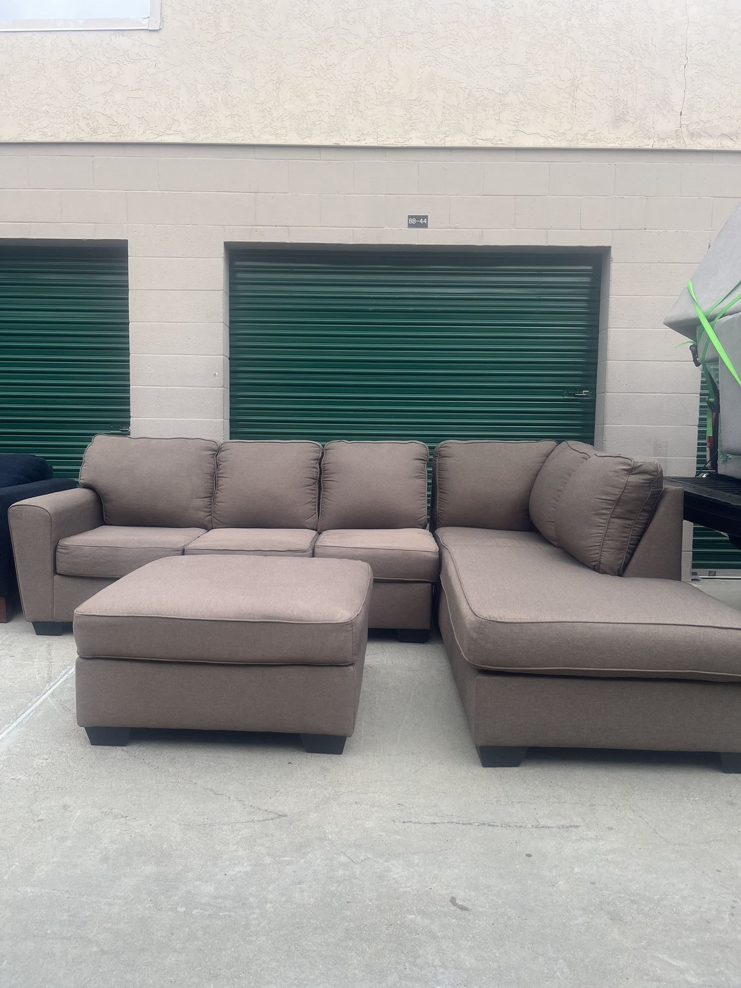 Ashley Furniture Sectional Couch With Ottoman *Delivery Available*