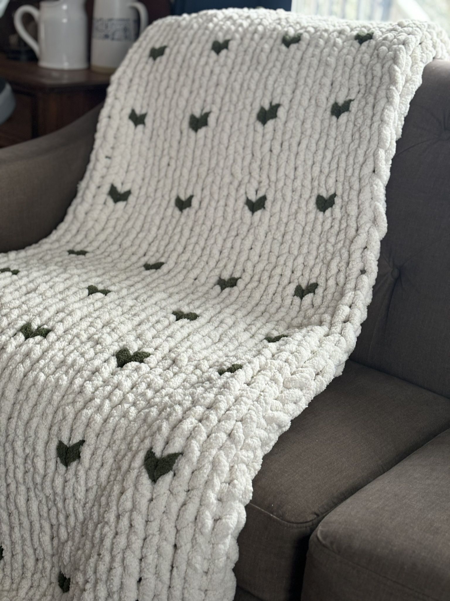Large Chunky Knit Blanket