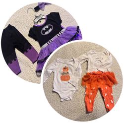 0-6 M batgirl costume & 1st Halloween outfit