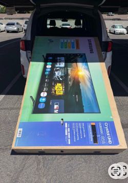 85 TV Samsung, $55 on Financing free delivery six month Warranty 85 Samsung smart 4K HDTV 120 Hz