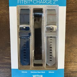 New, 3 Pack, Fitbit Charge 2 Bands