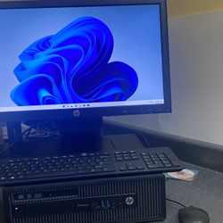 Desktop Set , 800 G1, Intel core i7, 8gb Ram, 500gb HDD, 22” Hp Monitor, USB Wifi adapter,windows 11, fast working desktop computer Freshly installed 
