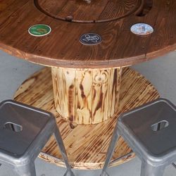 Wood Spool, Bar , Bar Stools