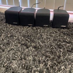 Bose 4 Single Redline Cube Speakers 