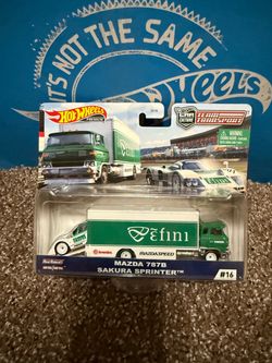 Hot Wheels Premium Team Transport #16 – Mazda 787B & Sakura Sprinter