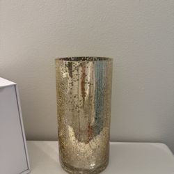 Handmade Gold Accented Glass Vase/flower Vase/ Home Decor