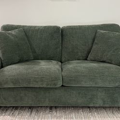 Modern Loveseat Sofa (71.25”, Green)