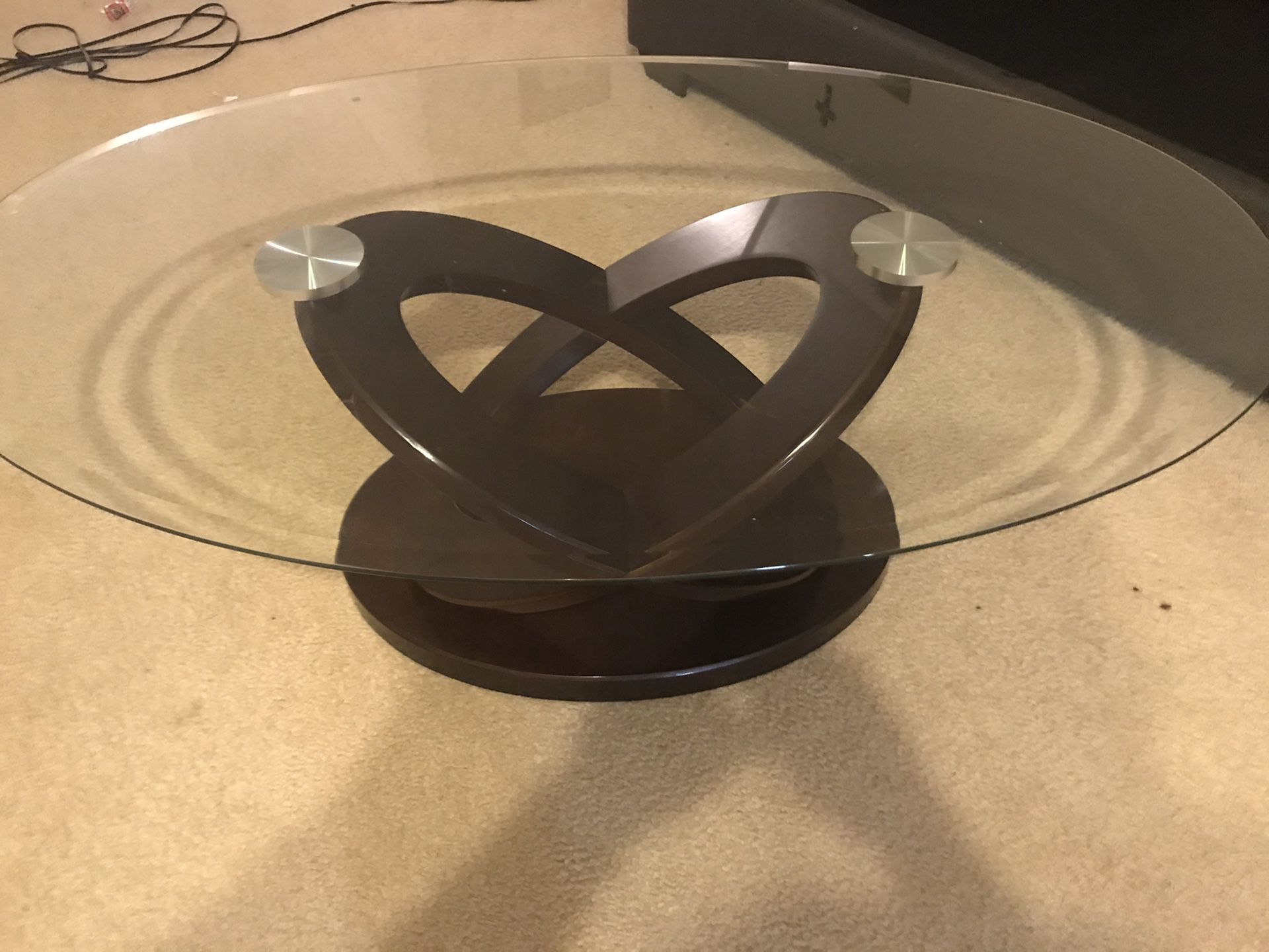 Glass center table