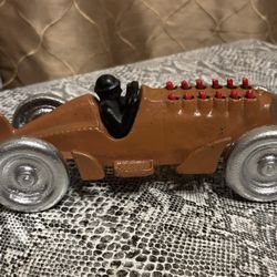 Hubley Cast Iron Race Car pull Toy with moving pistons, Collectible