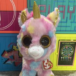 TY BEANIE BOOS “ FANTASIA”  THE UNICORN - 9 INCH PLUSH 