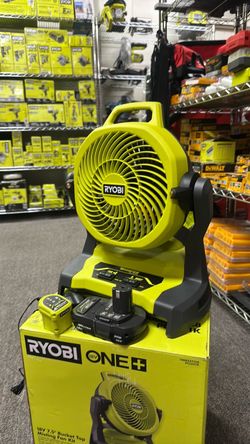 18V  7.5” Bucket Top Misting Fan Kit (battery + Charger Included)