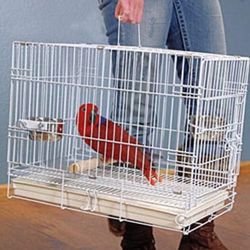 Large travel bird cage carrier 
