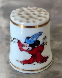 NE The First Disney Characters Collection Fantasia Mickey Mouse Sorcerer Thimble