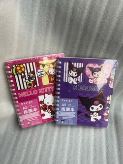 Hello Kitty & Kuromi A5 Spiral Notebooks Set of 2