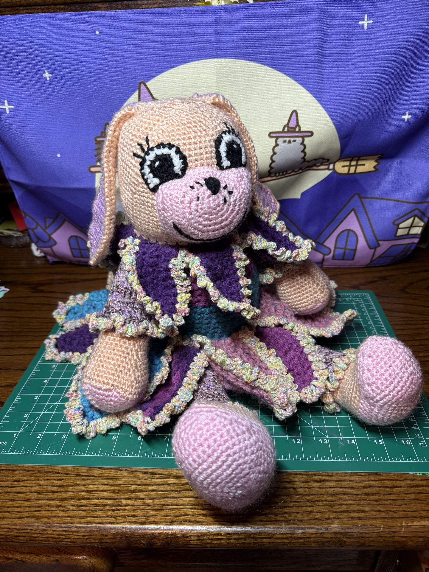 Large Rainbow Unicorn Crocheted Plushie