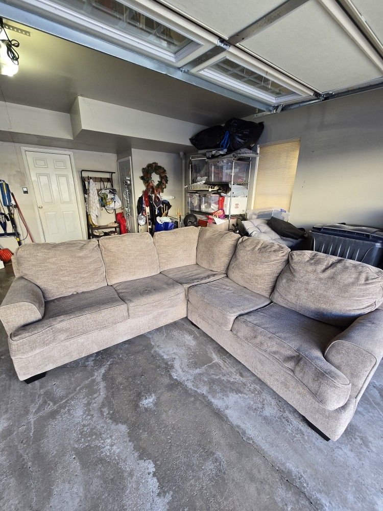 Gray Fabric Sectional