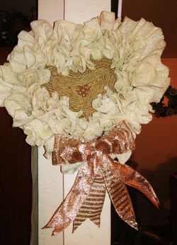 Farmhouse Valentine's wreath
