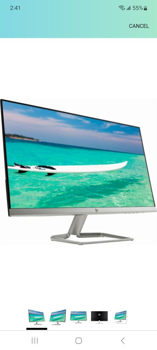 HP 27" Widescreen IPS LED Full HD (1920x1080) Monitor, 5ms Response Time, 10,000,000:1 Contrast Ratio, FreeSync, 2X HDMI and 1x VGA Input, 178░ View A